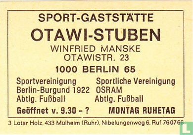 Otawi-Stuben - Winifred Manske