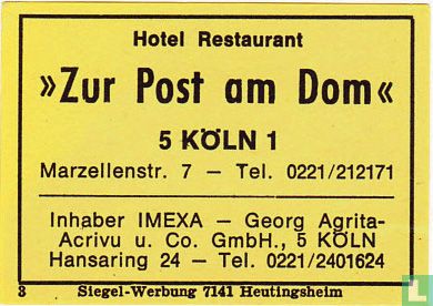 Hotel Restaurant "Zur Post am Dom" - Imexa