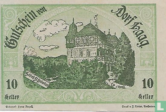 Dorfhaag 10 Heller 1920 - Image 1