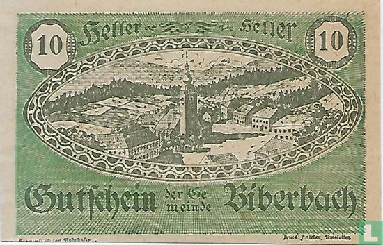 Biberbach 10 Heller 1920 - Image 1