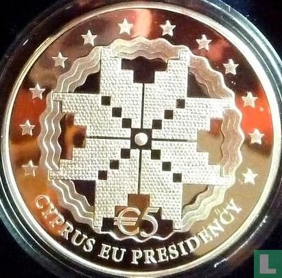 Cyprus 5 euro 2012 (PROOF) "Cyprus Presidency of the Council of the EU" - Image 2
