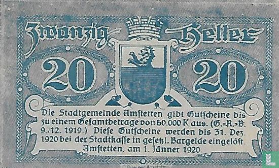 Amstetten 20 Heller 1920 - Image 2