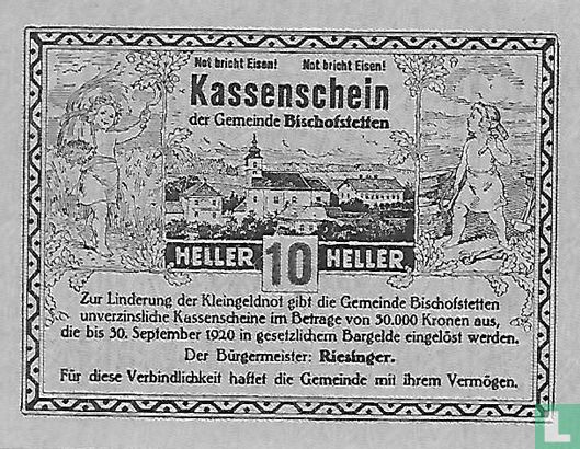 Bischofstetten 10 Heller 1920 - Image 1