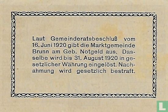 Brunn am Gebirge 50 Heller 1920 - Image 2