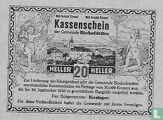 Bischofstetten 20 Heller 1920 - Image 1