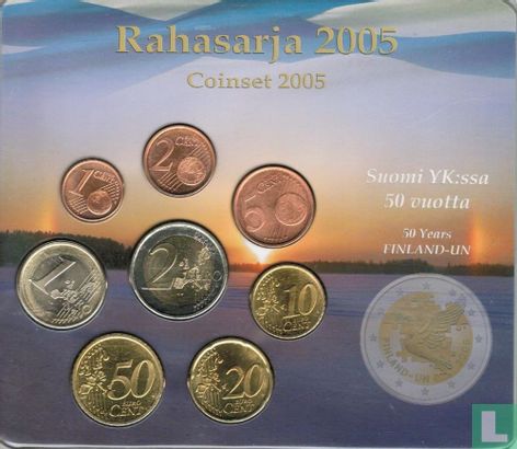 Finland mint set 2005 "60th anniversary of the UN and 50 - year Finnish EU membership" - Image 1