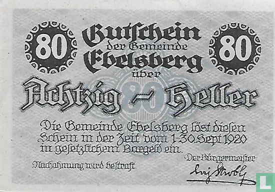 Ebelsberg 80 Heller 1920 - Image 1