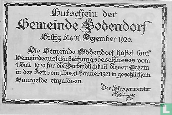 Bodendorf 20 Heller 1920 - Image 2