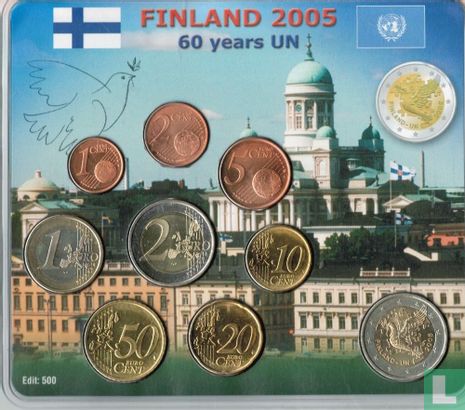 Finlande coffret 2005 "60th anniversary of the UN and 50 - year Finnish EU membership" - Image 2