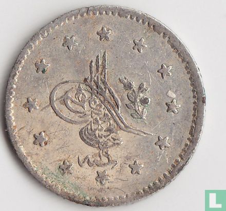 Ottomaanse Rijk 1 kurus  AH1255-19 (1856) - Afbeelding 2