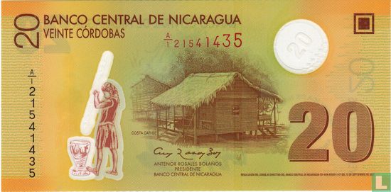 Nicaragua 20 Cordobas 2007 - Image 1