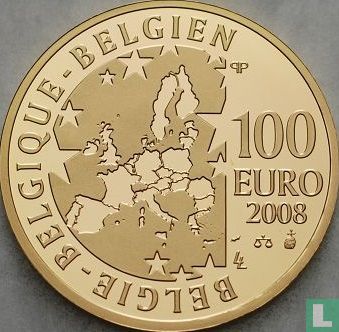 België 100 euro 2008 (PROOF) "50th Anniversary Brussels Exposition" - Afbeelding 1