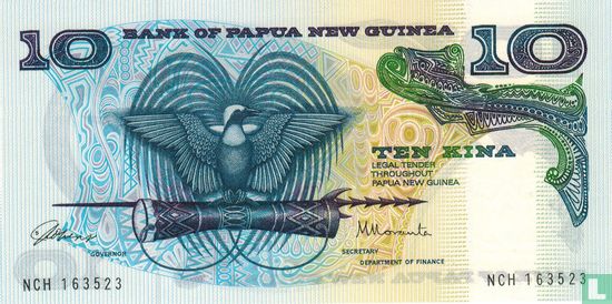 Papua New Guinea 10 Kina ND (1985) - Image 1