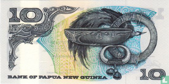 Papua New Guinea 10 Kina ND (1985) - Image 2