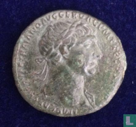 Trajanus AE As, 103-111 AD - Afbeelding 1