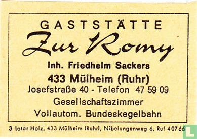 Gaststätte Zur Romy - Friedhelm Sackers