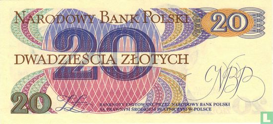 Poland 20 Zlotych 1982 - Image 2