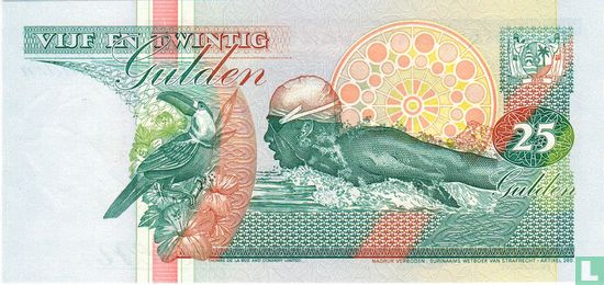 Suriname 25 Gulden 1996 - Bild 2