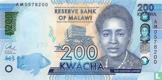 Malawi 200 Kwacha 2016 - Image 1