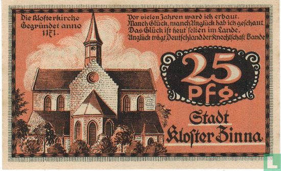 Kloster Zinna, Stadt - 25 Pfennig 1921 - Bild 2