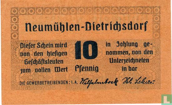 Neumühlen-Dietrichsdorf 10 Pfennig - Image 1