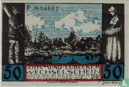 Lübeck 50 Pfennig (ND) - Afbeelding 1