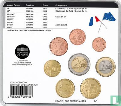 France mint set 2016 "World Money Fair of Berlin" - Image 2