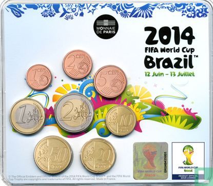 France mint set 2014 "Football World Cup in Brasil" - Image 1