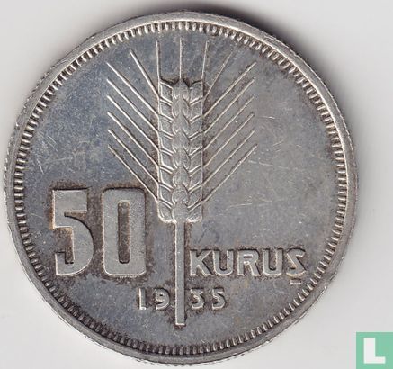 Turkey 50 kurus 1935 - Image 1