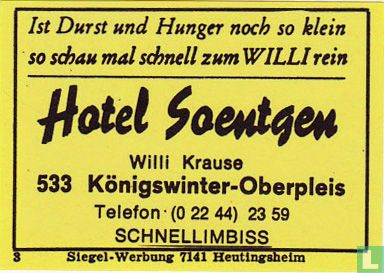 Hotel Soentgen - Willi Krauss