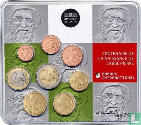 France coffret 2012 "100th anniversary of the birth of Henri Grouès named L'abbé Pierre" - Image 1