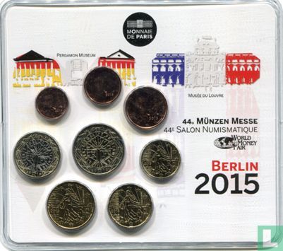 France mint set 2015 "World Money Fair of Berlin" - Image 1
