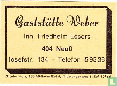 Gaststätte Weber - Friedheim Essers