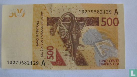Etats de l'Afrique de l'Ouest 500 Francs A - Image 1