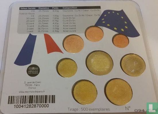 France mint set 2013 "World Money Fair of Berlin" - Image 2