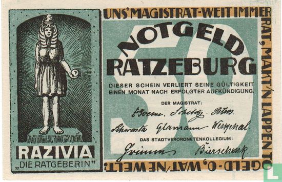 Ratzeburg, Stadt - 50 Pfennig ND. (1921) - Image 1