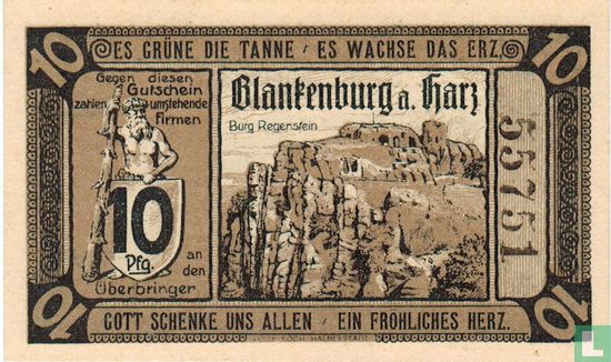 Blankenburg (Harz) - 10 Pfennig - Image 1