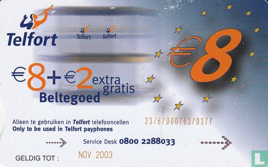 €8,- + €2,- extra gratis beltegoed   - Image 2