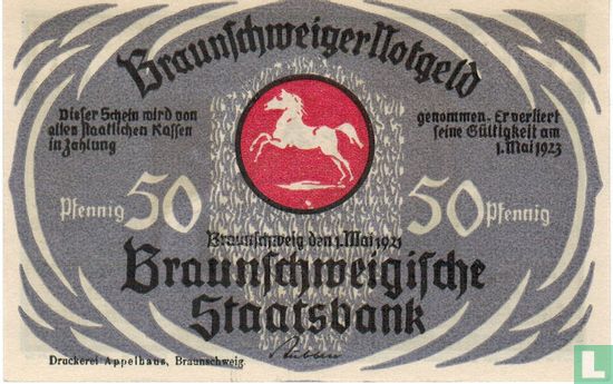 Braunschweig 50 Pfennig 1921 (h) - Bild 2