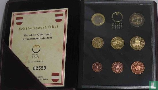 Austria mint set 2005 (PROOF) - Image 1