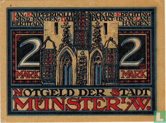 Munster, Stadt - 2 Mark (5) 1921 - Image 1