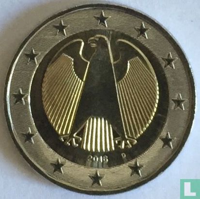 Duitsland 2 euro 2016 (D) - Afbeelding 1
