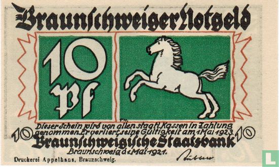 Braunschweig 10 Pfennig 1921 (a) - Bild 2