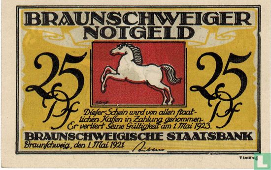 Braunschweig 25 Pfennig 1921 (d) - Afbeelding 2