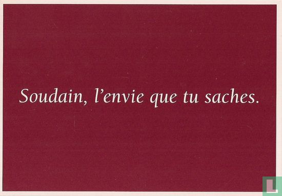 1149 - Chimay "Soudain, l'envie que tu saches" - Image 1