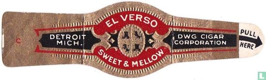 El Verso Sweet & Mellow - Detroit Mich. - DWG Cigar Corporation Pull Here - Afbeelding 1