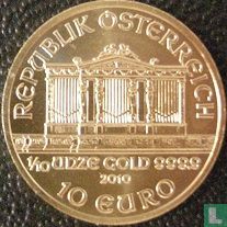 Oostenrijk 10 euro 2010 "Wiener Philharmoniker" - Afbeelding 1