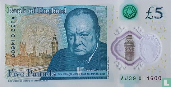 Verenigd Koninkrijk 5 Pound  - Afbeelding 2