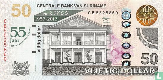 Suriname 50 Dollars  - Image 1