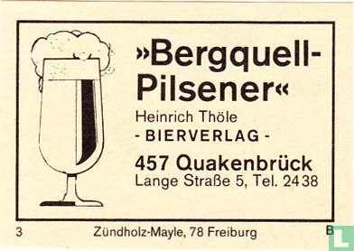 "Bergquell-Pilsener" - Heinrich Thöle